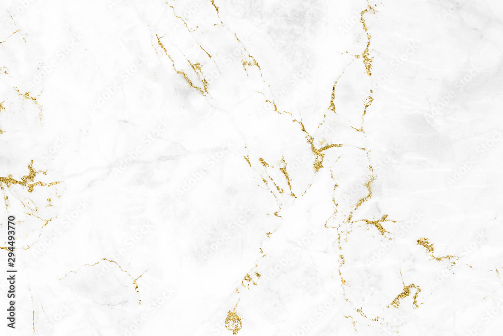 Obraz premium White gold marble texture pattern background with high resolution design for cover book or brochure, poster, wallpaper background or realistic business