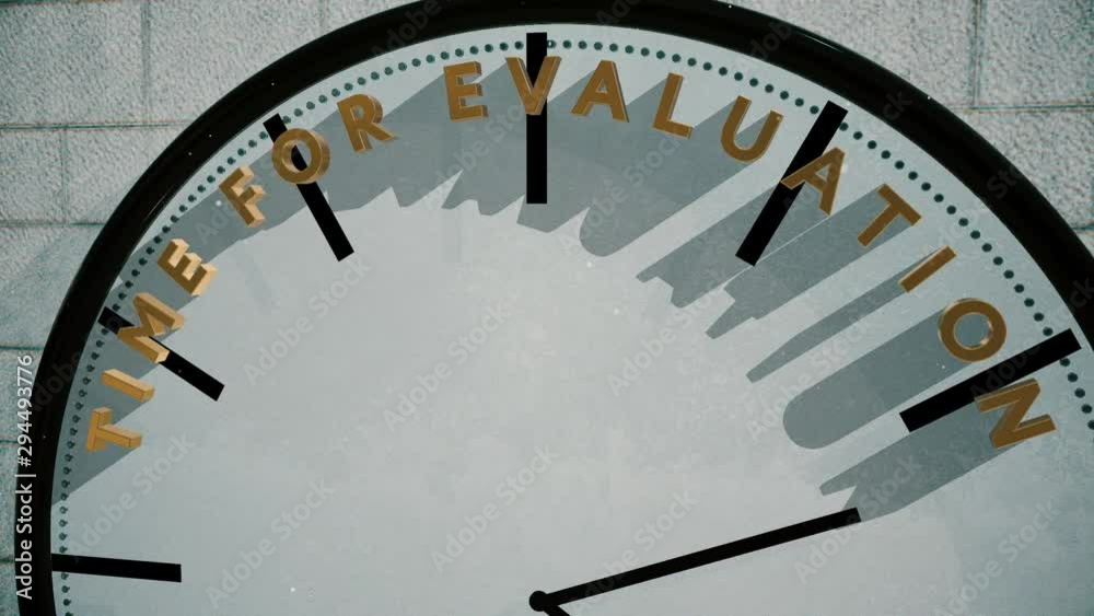 Time for evaluation on clock animation Time for evaluation on clock animation
