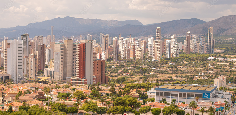 Obraz premium Benidorm, Alicante, Comunidad Valenciana, España