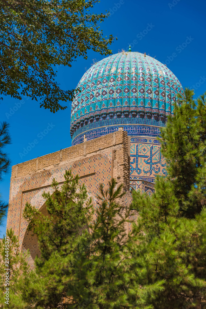 Dome of the Bibi-Khanyum mosque, Samarkand, Uzbekistan
