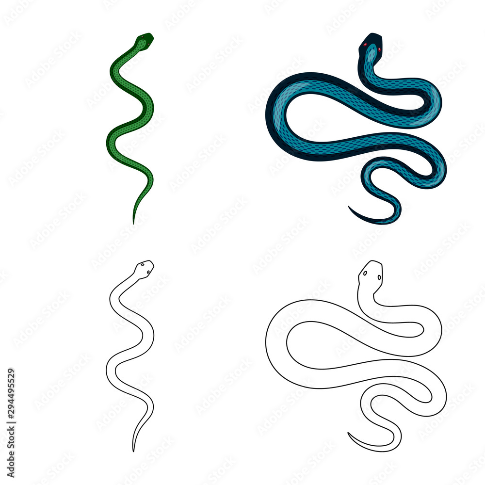 Obraz premium Vector illustration of mammal and danger symbol. Collection of mammal and medicine stock vector illustration.