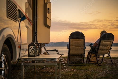 Scenic RV Campsite Pitch