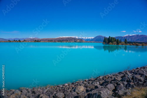 lake ruataniwha Lake Pukaki glacier tasman mt cook new zealand