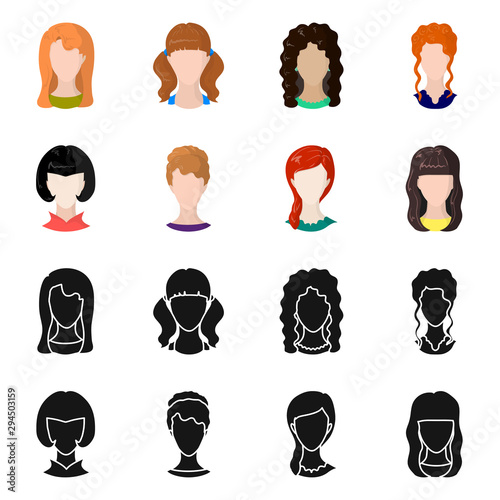 Vector design of professional and photo symbol. Collection of professional and profile stock symbol for web.