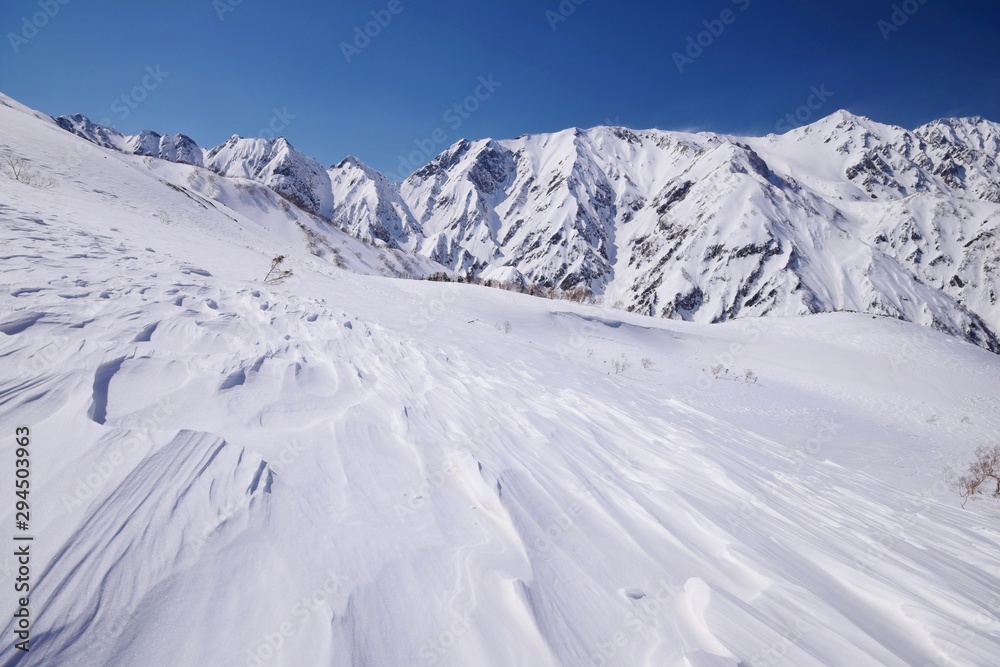Back country skiing / snowboarding in Hakuba valley, Japan Back country skiing / snowboarding in Hakuba valley, Japan