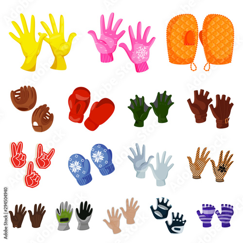 Vector design of accessory and style icon. Collection of accessory and distinctive stock vector illustration.
