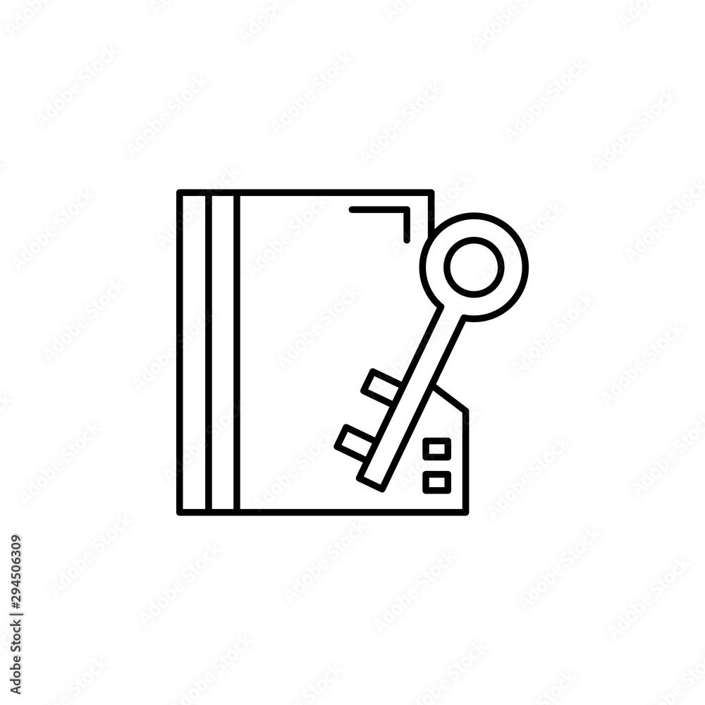 Folder lock private icon. Element of confidential line icon Folder lock private icon. Element of confidential line icon
