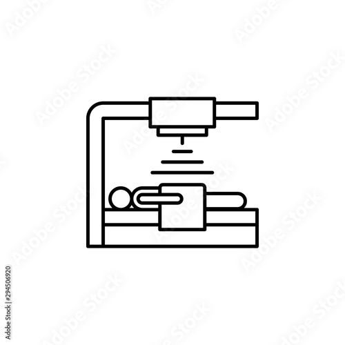 Radiation, x rays icon. Element of world cancer day icon