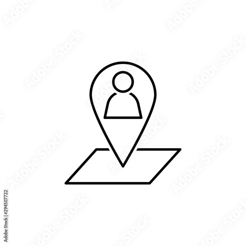 Placeholder icon. Element of head hunting icon