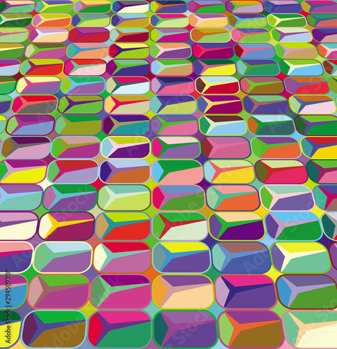 Abstract background with multicolored tile