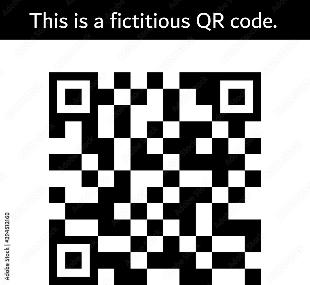 架空のQRコード QRコード決済 バーコード 2次元コード Stock Vector Adobe Stock