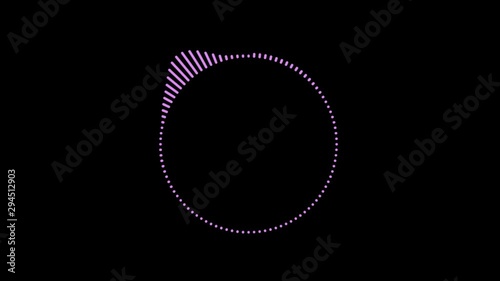 Abstract audio visualizer equalizer