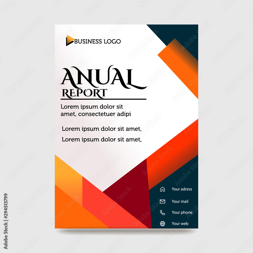 Orange Flyer Template Layout Design. Corporate Business Flyer, Brochure ...