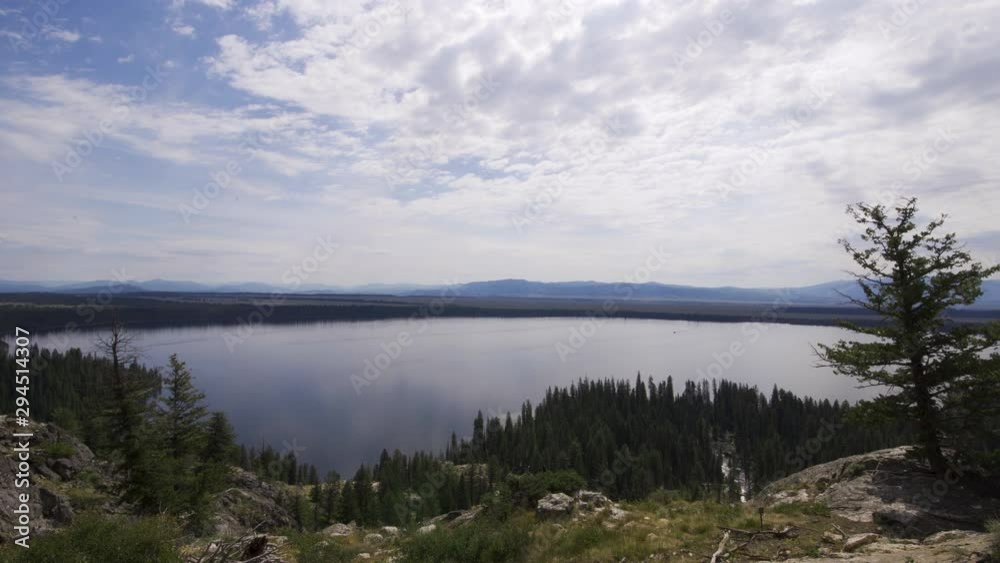 Jenny Lake View from the Grand Tetons Wide Shot Jenny Lake View from the Grand Tetons Wide Shot