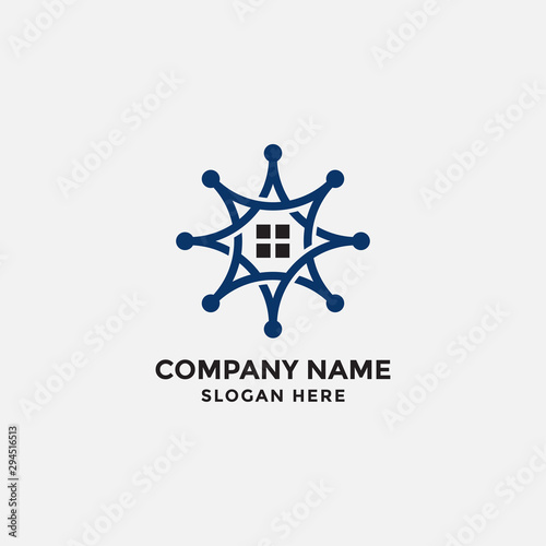 home logo template - vector 