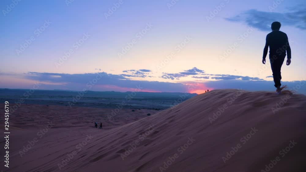 Landscape and dunes in the Merzouga Desert in Morocco Landscape and dunes in the Merzouga Desert in Morocco