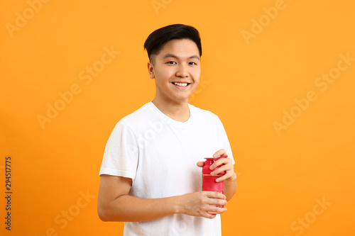 Portrait of Asian sportsman...
