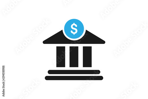 Bank icon vector illustration