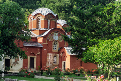 Facade of the Patriachte of Pec Monastery in Pec, Kosovo