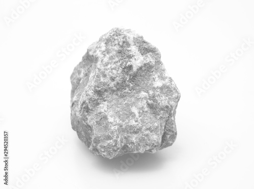 Grey stone isolated on white background