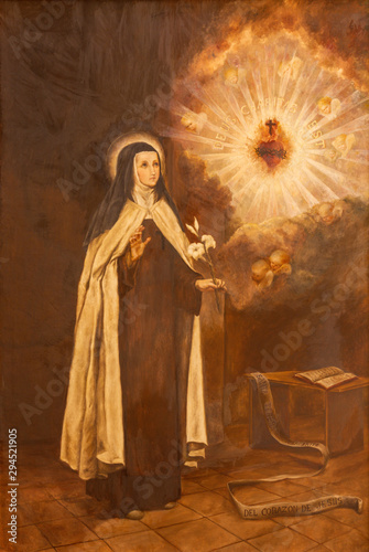 Bild auf Leinwand PALMA DE MALLORCA, SPAIN - JANUARY 29, 2019: The painting of St