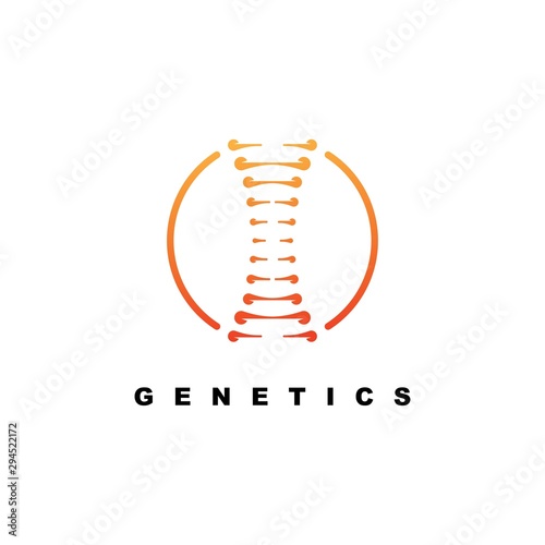 DNA logo design template.icon for science technology