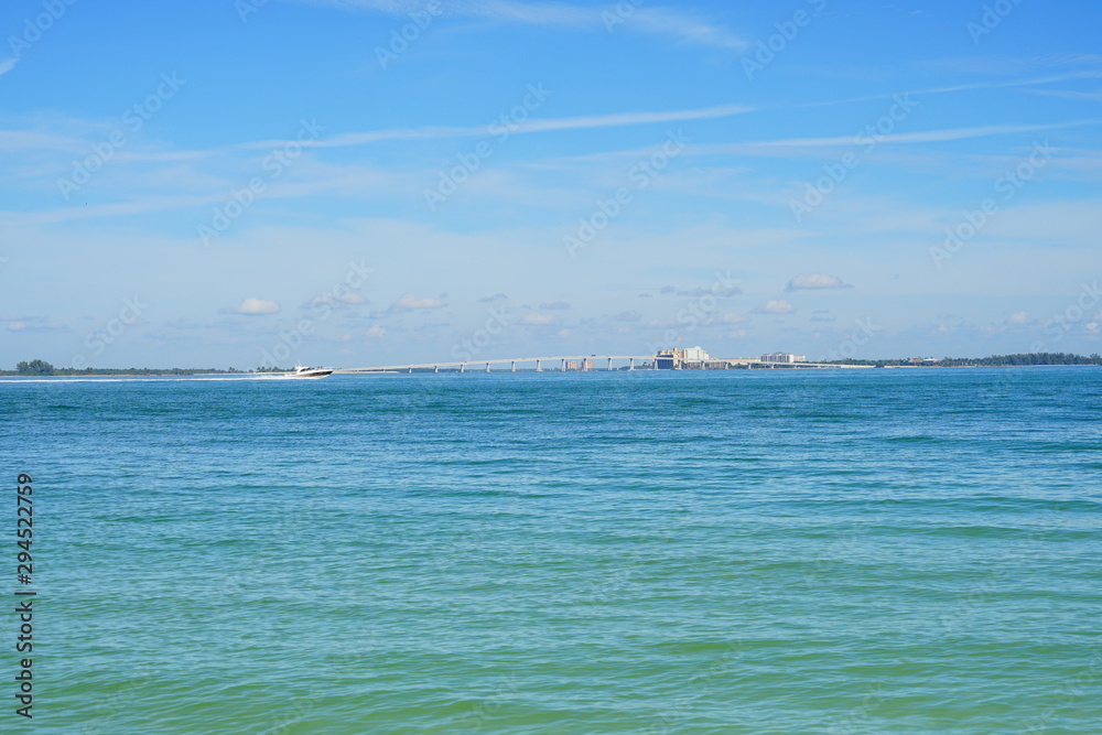 Clear water of Sanibel island in Florida, USA	