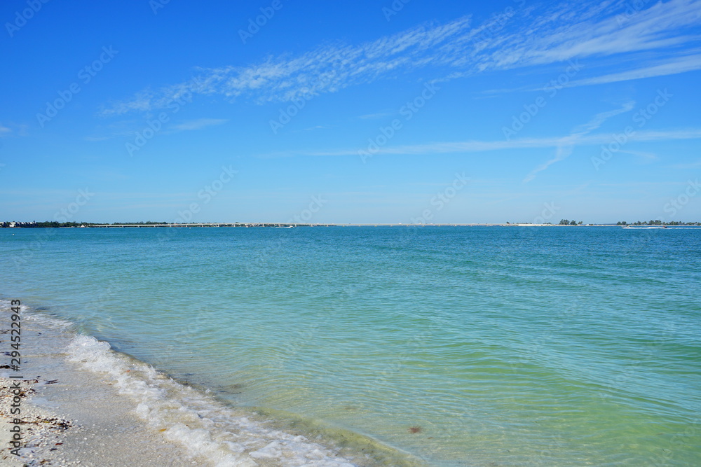 Clear water of Fort Myers in Florida, USA	