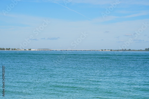 Clear water of Sanibel island in Florida, USA 