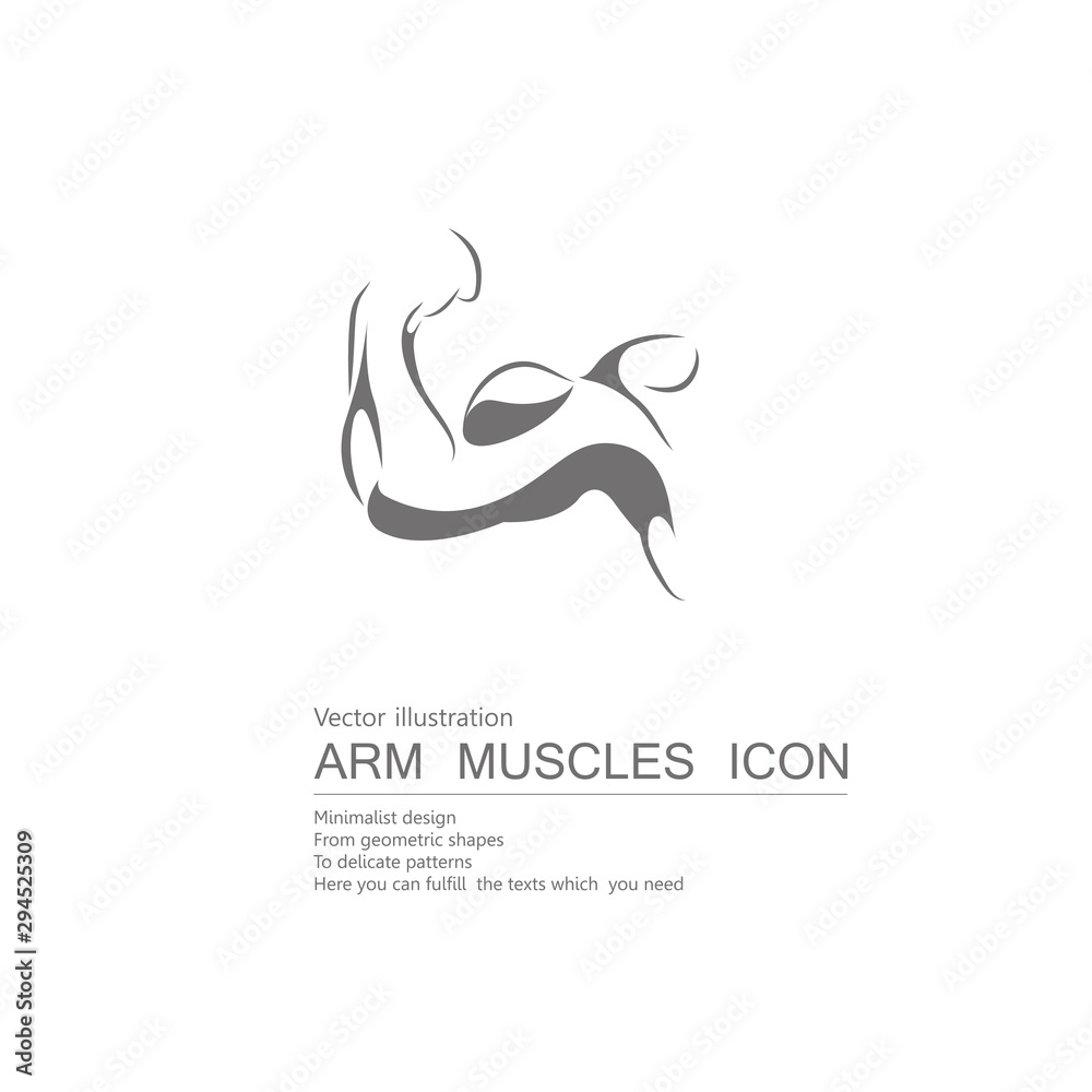 Vector drawn arm. Isolated on white background. Vector drawn arm. Isolated on white background.
