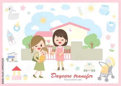 take a child to and from the kindergarten