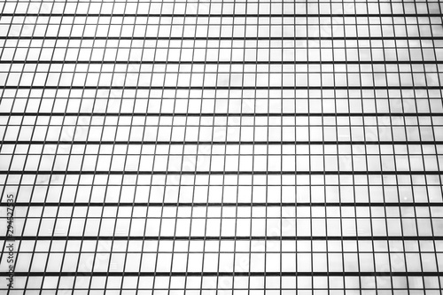 Hong Kong Commercial Building Close Up  Black and White style