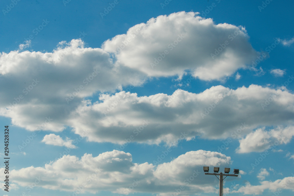 blue sky and clouds