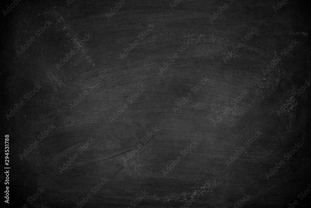 Fototapeta premium Abstract Chalk rubbed out on blackboard or chalkboard texture. clean school board for background or copy space for add text message. Backdrop of Education concepts.