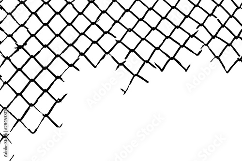 Old grid background. Black and white texture. Vector illustration.