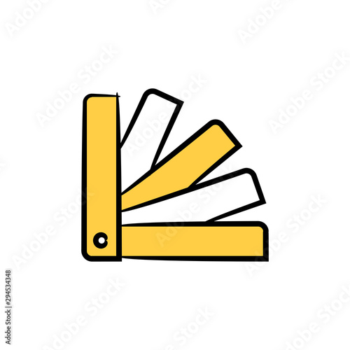 measuring tape and ruler icon