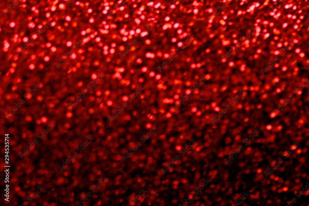 Red  Sparkle Wallpaper for Valentines Day and Christmas. Dark Red Abstract glitter Background for greeting and wedding invitation card.