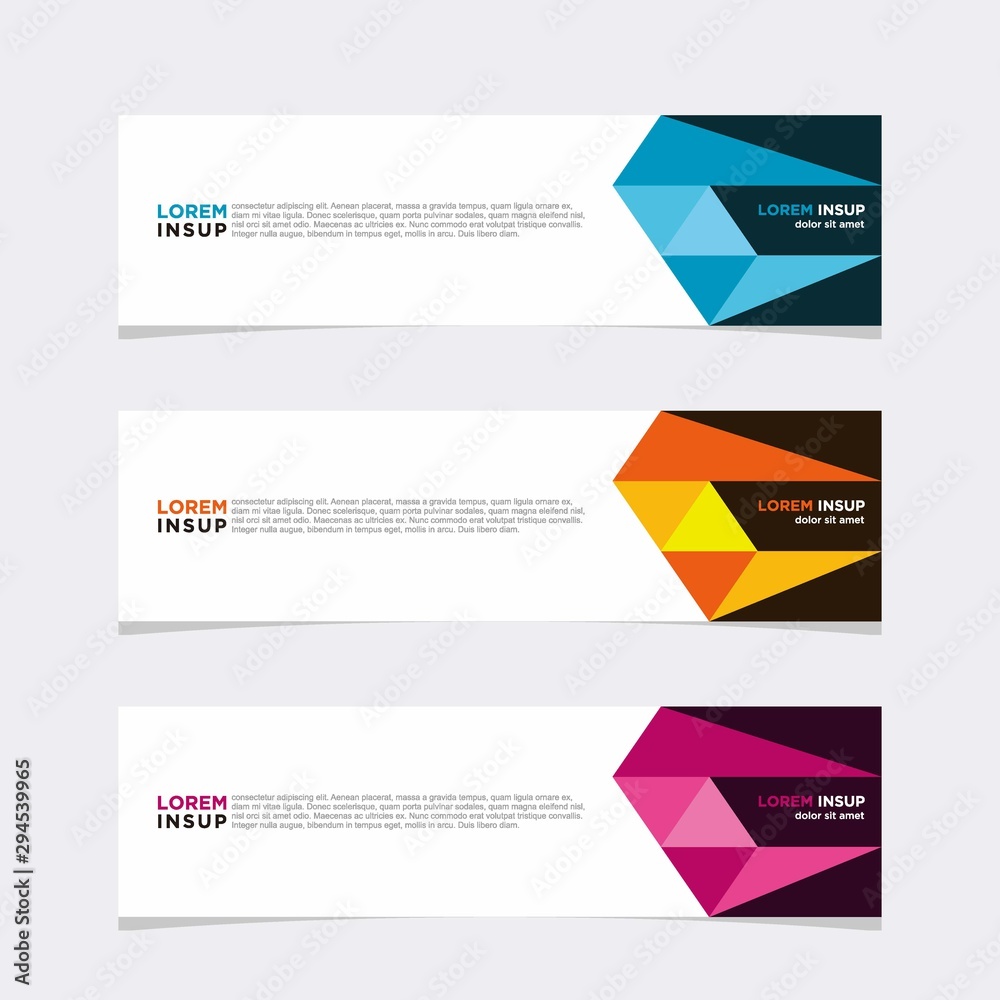 Modern vector banner web background abstract design template Modern vector banner web background abstract design template