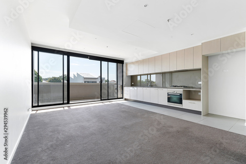 Empty and unfurnished brand new apartment