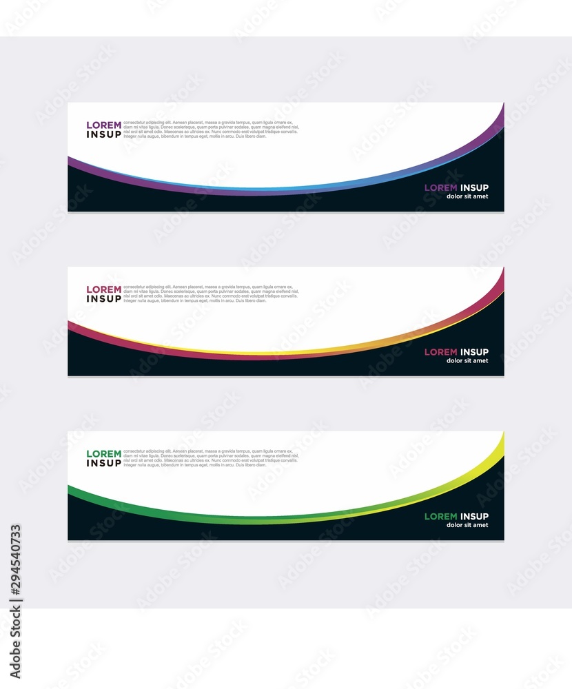 Fototapeta premium Modern vector banner web background abstract design template