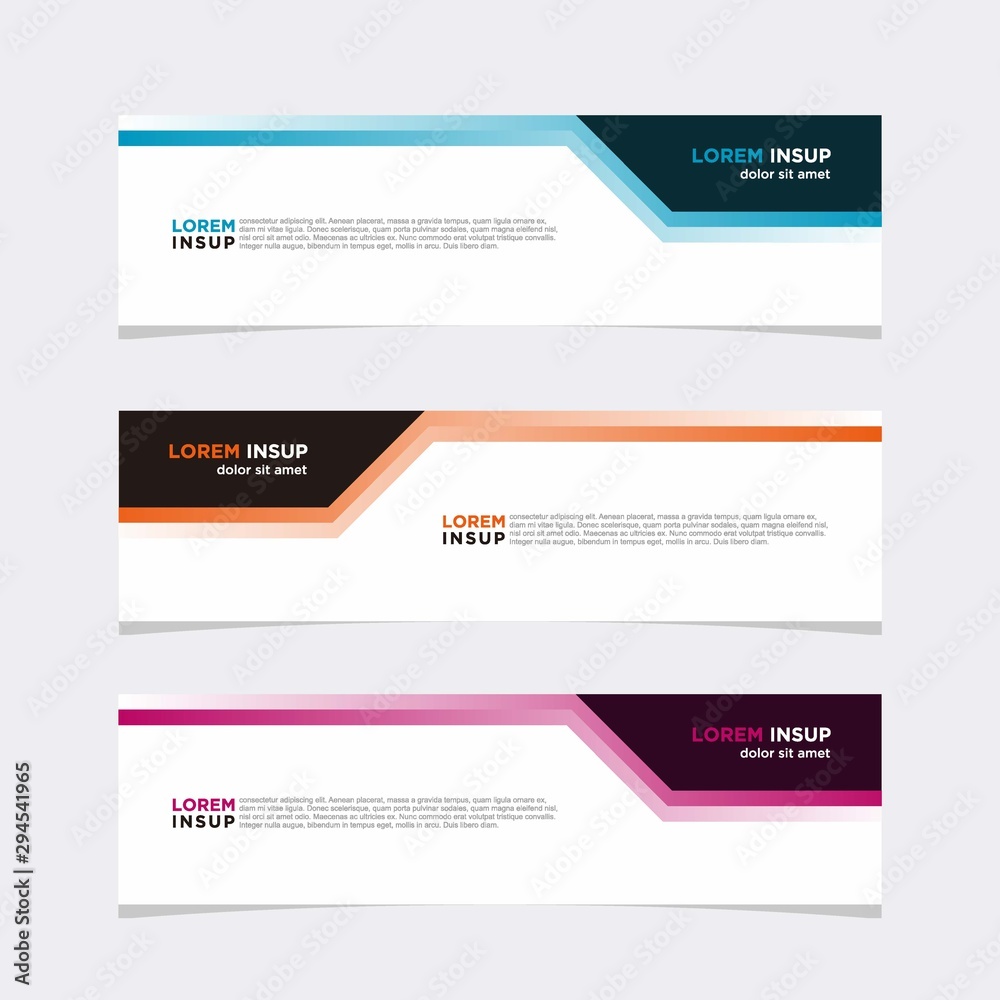 Modern vector banner web background abstract design template Modern vector banner web background abstract design template