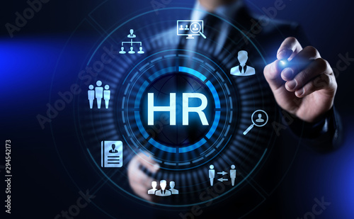 HR Human resources Recruitment Team Staff management Business concept.