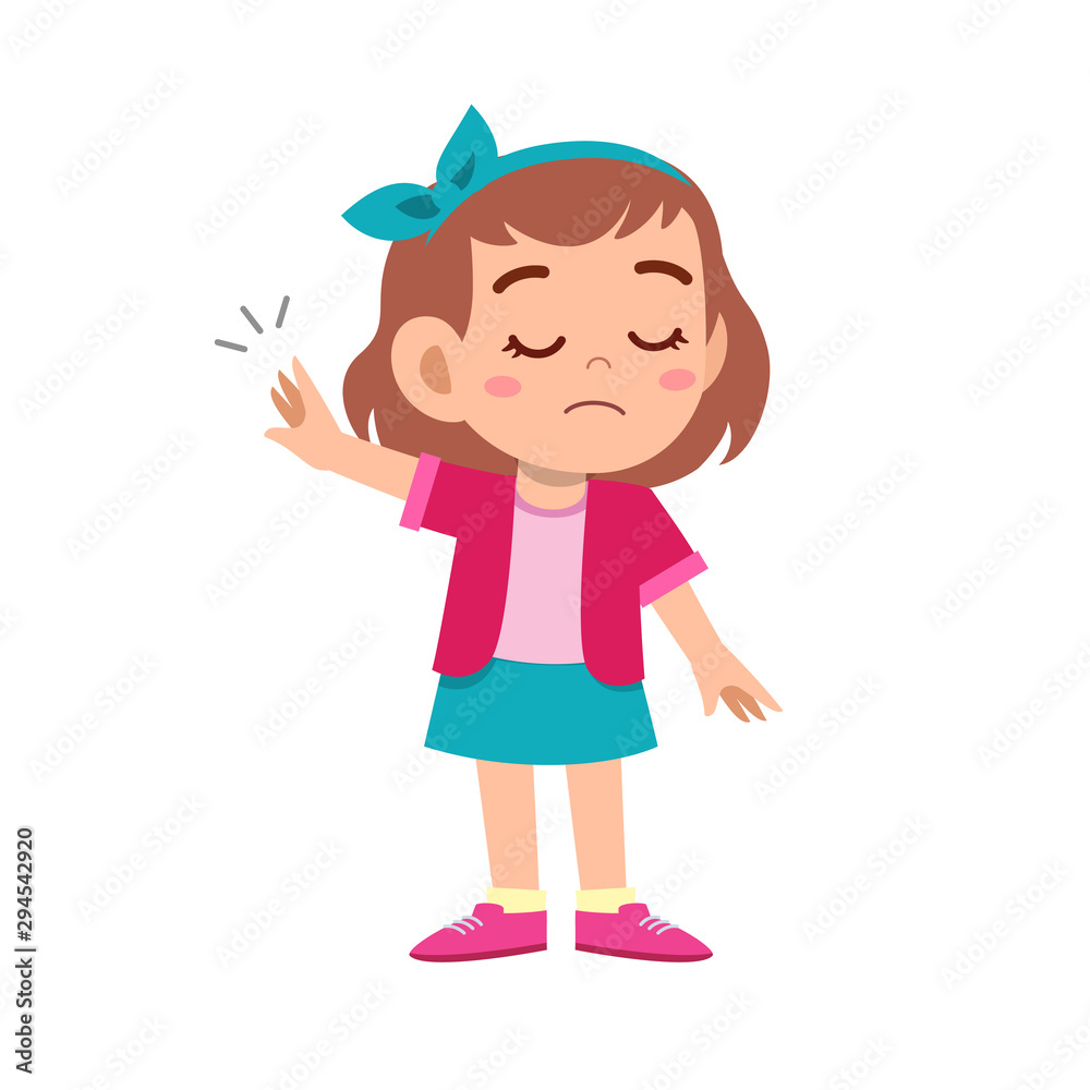 cute kid teen girl show facial expression cute kid teen girl show facial expression