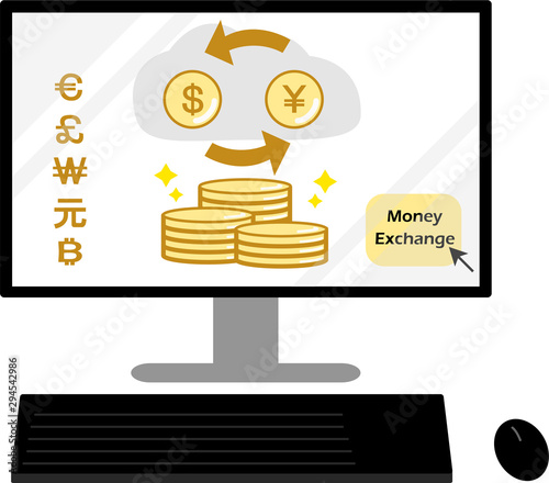 パソコン　インターネット上で外貨両替　エクスチェンジ