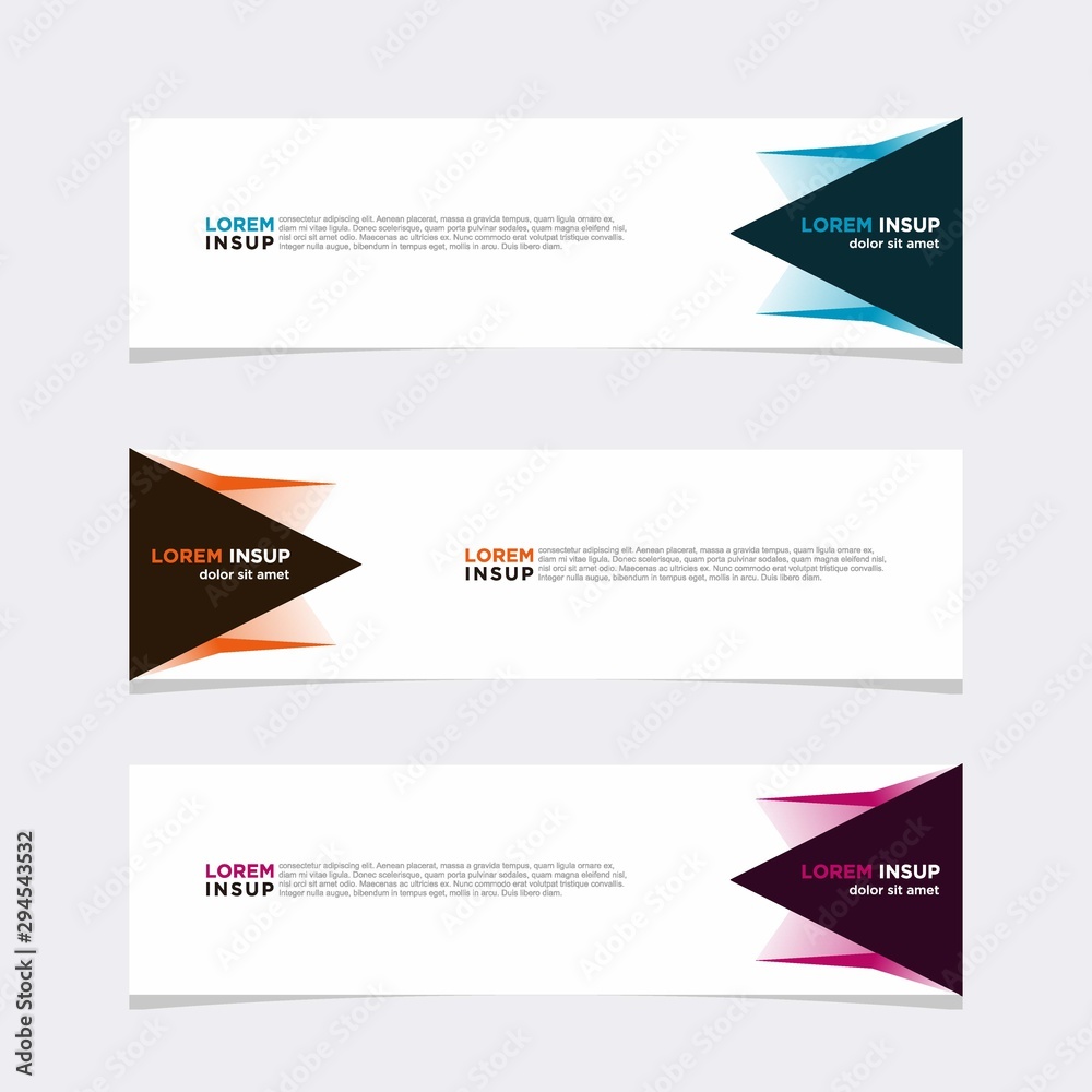 Modern vector banner web background abstract design template Modern vector banner web background abstract design template