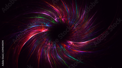 3D rendering abstract technology fractal background