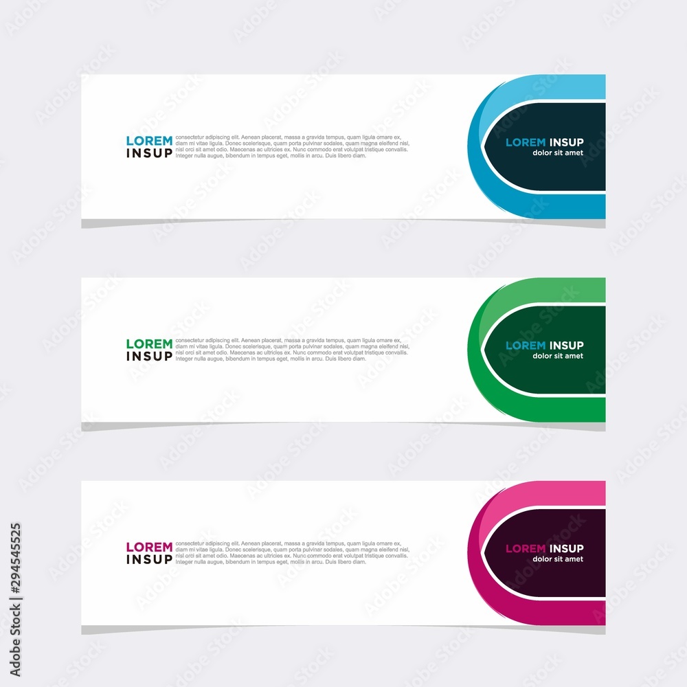 Modern vector banner web background abstract design template Modern vector banner web background abstract design template
