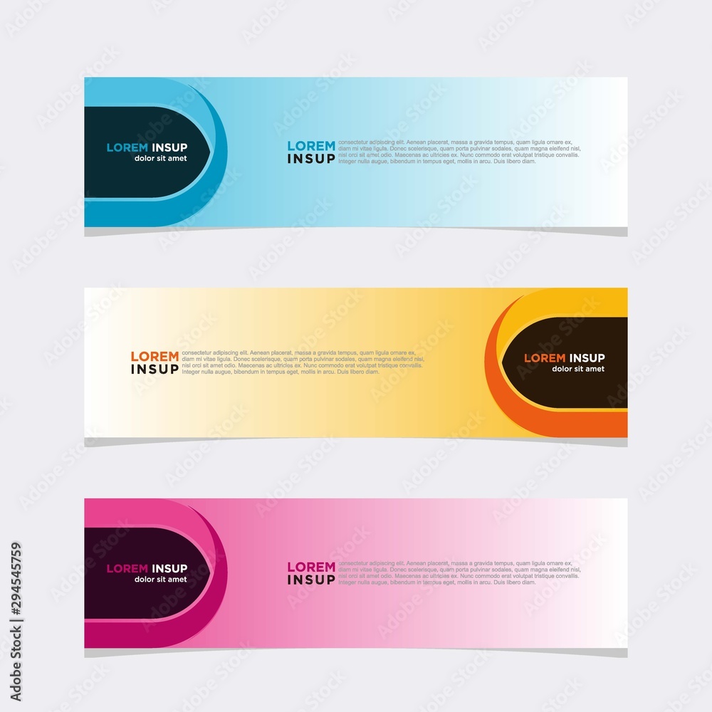 Modern vector banner web background abstract design template Modern vector banner web background abstract design template