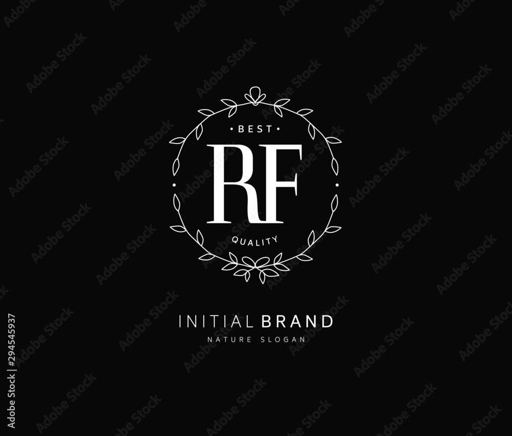 R F RF Beauty vector initial logo, handwriting logo of initial signature, wedding, fashion, jewerly, boutique, floral and botanical with creative template for any company or business. R F RF Beauty vector initial logo, handwriting logo of initial signature, wedding, fashion, jewerly, boutique, floral and botanical with creative template for any company or business.