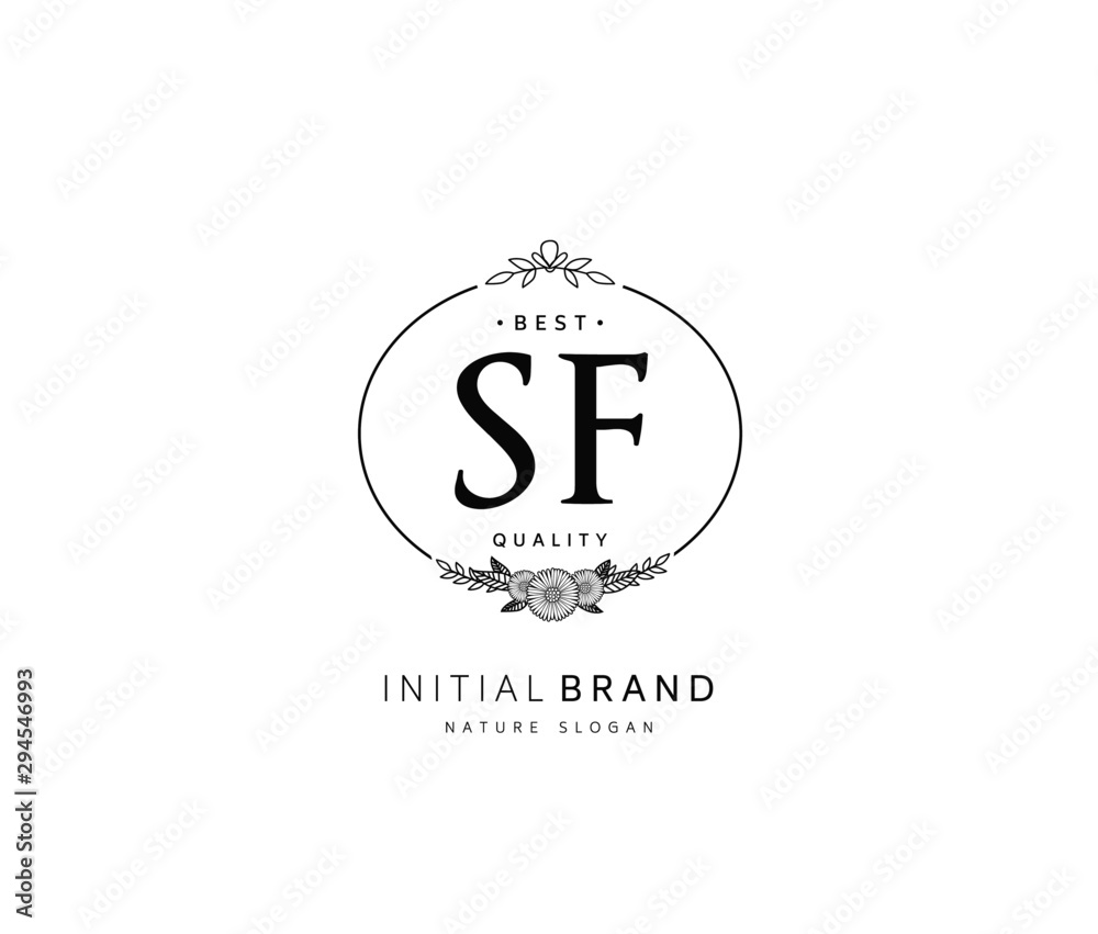 S F SF Beauty vector initial logo, handwriting logo of initial signature, wedding, fashion, jewerly, boutique, floral and botanical with creative template for any company or business. S F SF Beauty vector initial logo, handwriting logo of initial signature, wedding, fashion, jewerly, boutique, floral and botanical with creative template for any company or business.
